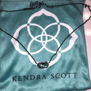 KENDRA SCOTT gunmetal necklace